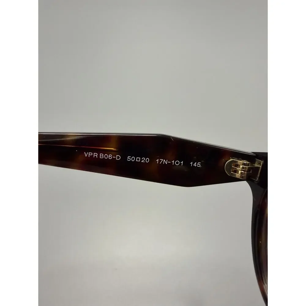 Prada PR B06VD Women’s Eyeglasses 17N1O1 Tortoise 50-20-145 Made Italy